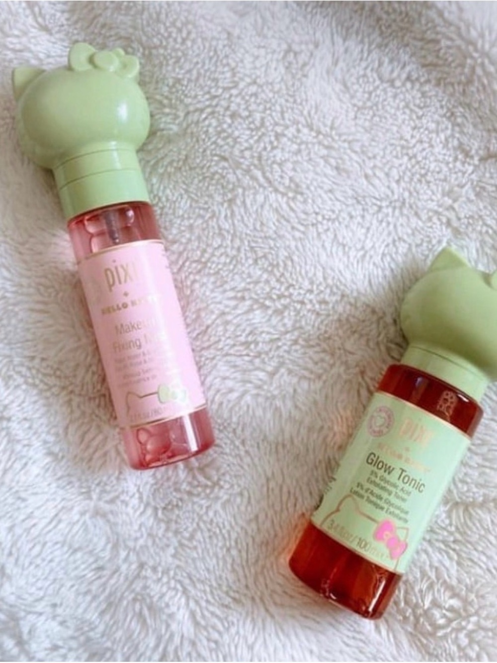 Pixi Kids Skin & Hair Duo - Light Green & Pink Bottles